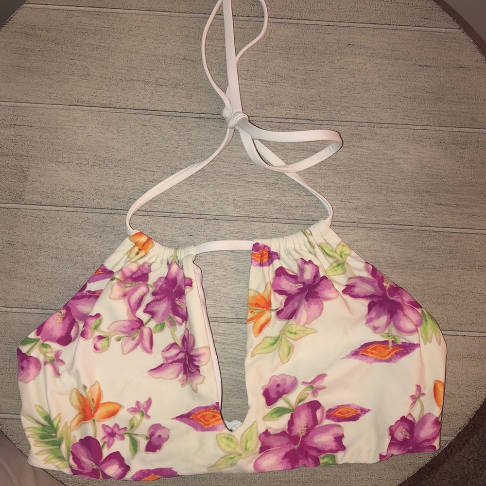 Frankie's Bikinis floral bikini top